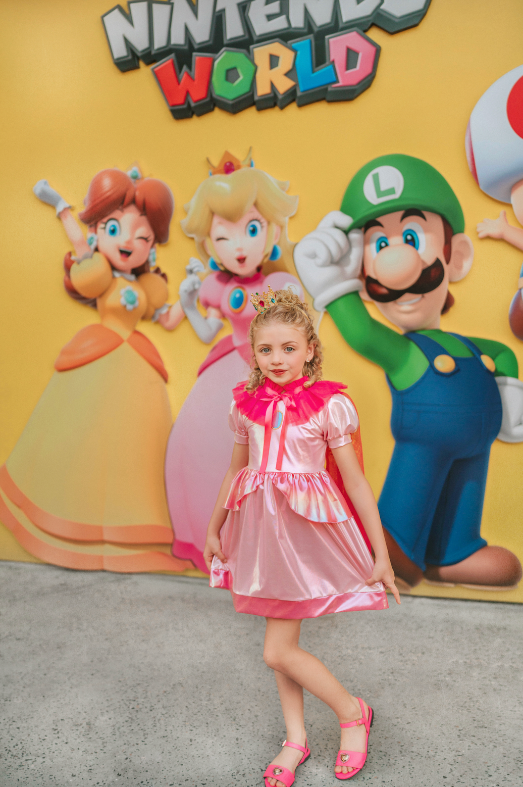 Metallic Video Game Princess Twirl Dress