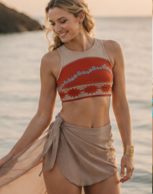Adult Polynesian Princess Two Piece Swimsuit