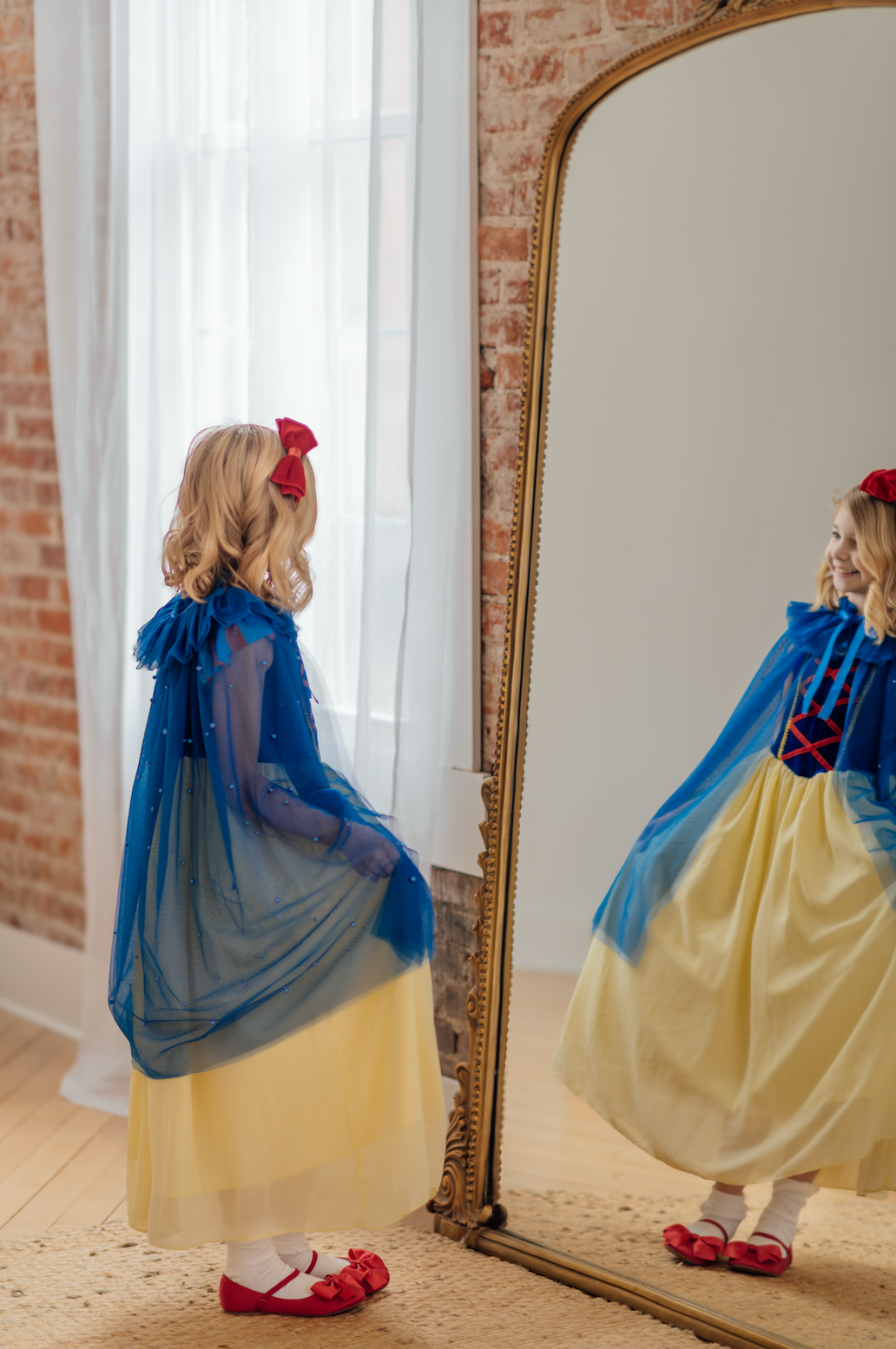 Royal Blue Pearl Accent Princess Cape