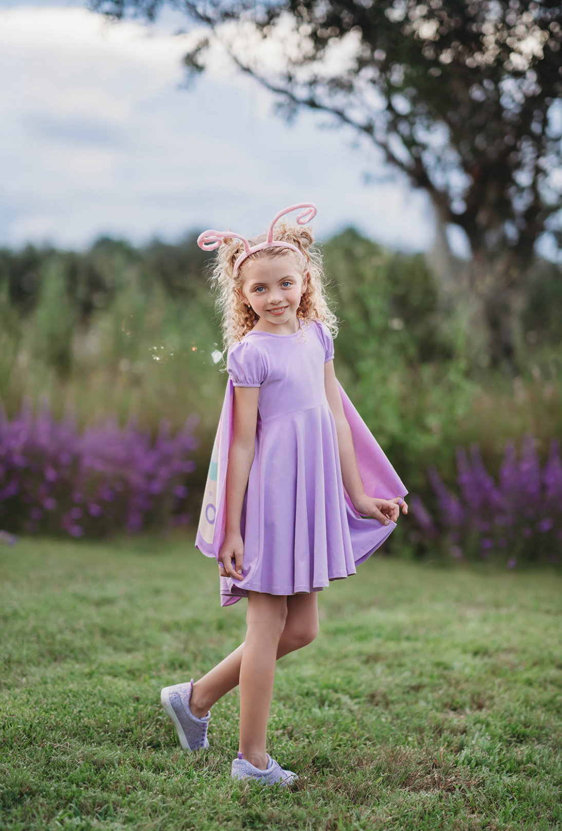 Once Upon a Butterfly Twirl Dress & Removable Wings Set