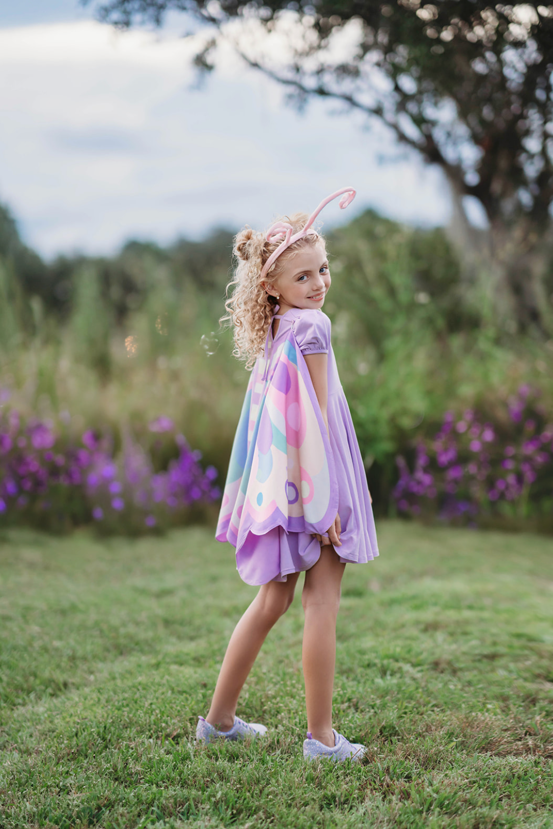 Once Upon a Butterfly Twirl Dress & Removable Wings Set