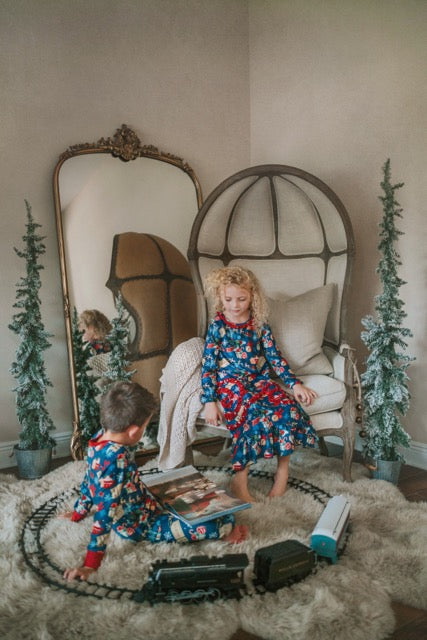 Christmas Train Swirl Gown