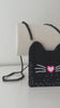 Black Kitty Cat Crossbody Purse