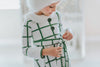 The Window pane Plaid Holiday Dancer Dress in Garland Green- The Rockefeller Center Uniform