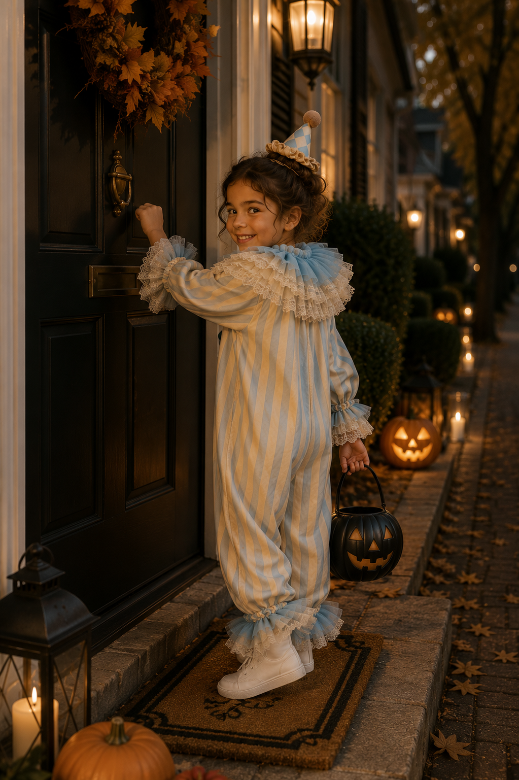 Vintage Stripe Clown Costume