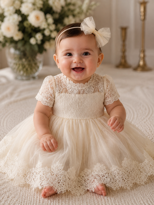 Victorian Day Gown in Ivory