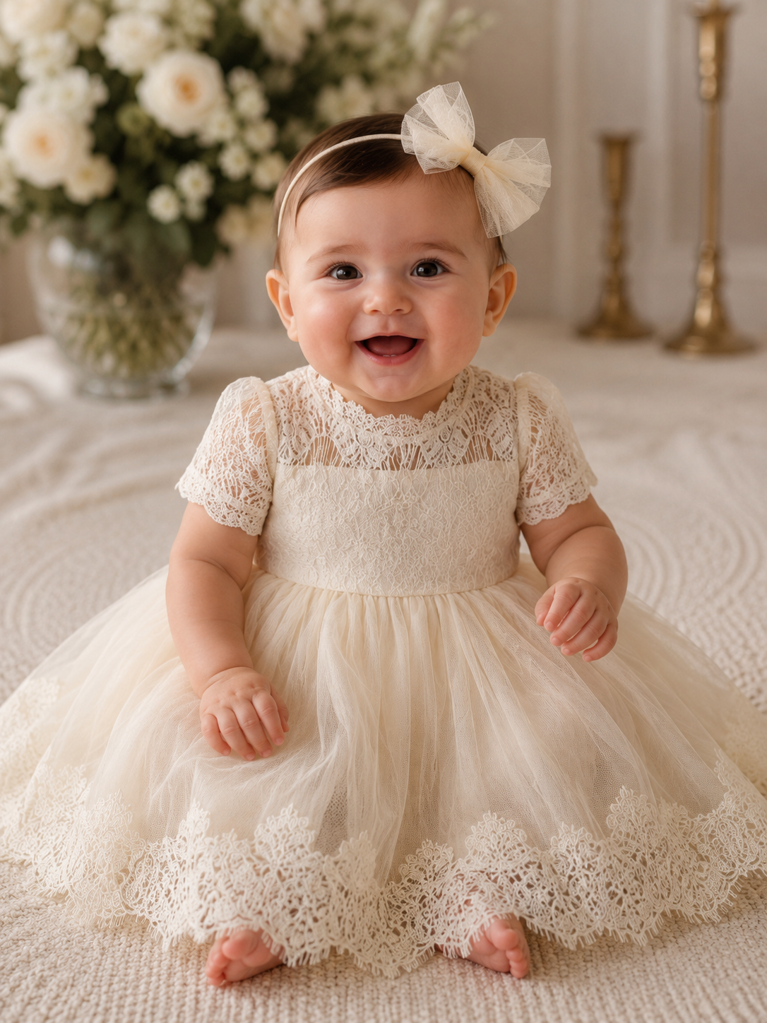 Victorian Day Gown in Ivory