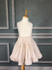 Cotton Pettiskirt with ruffle layers in Antique Ivory