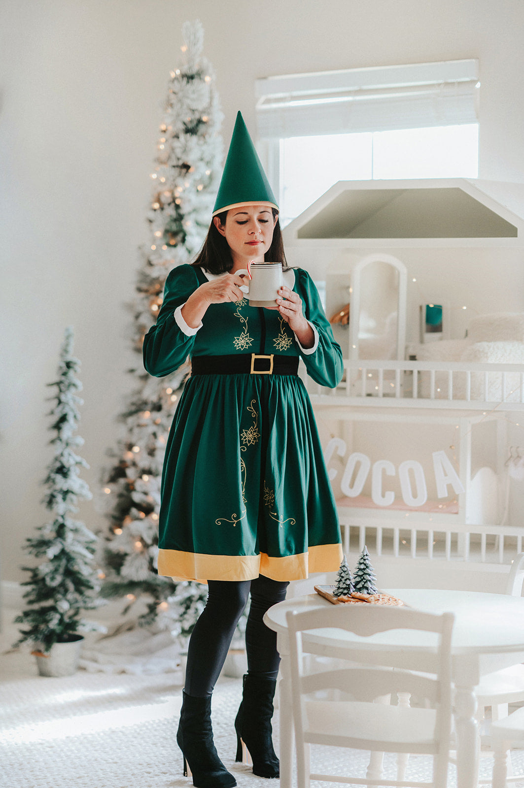 Vestido Elfo Adulto con bordado