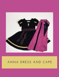 Little Ice Princess Dress and Cape Set Style B