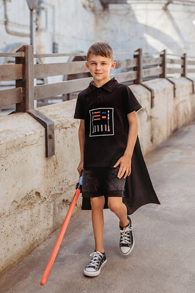 Boys Dark Side Top and Cape – Only Little Once