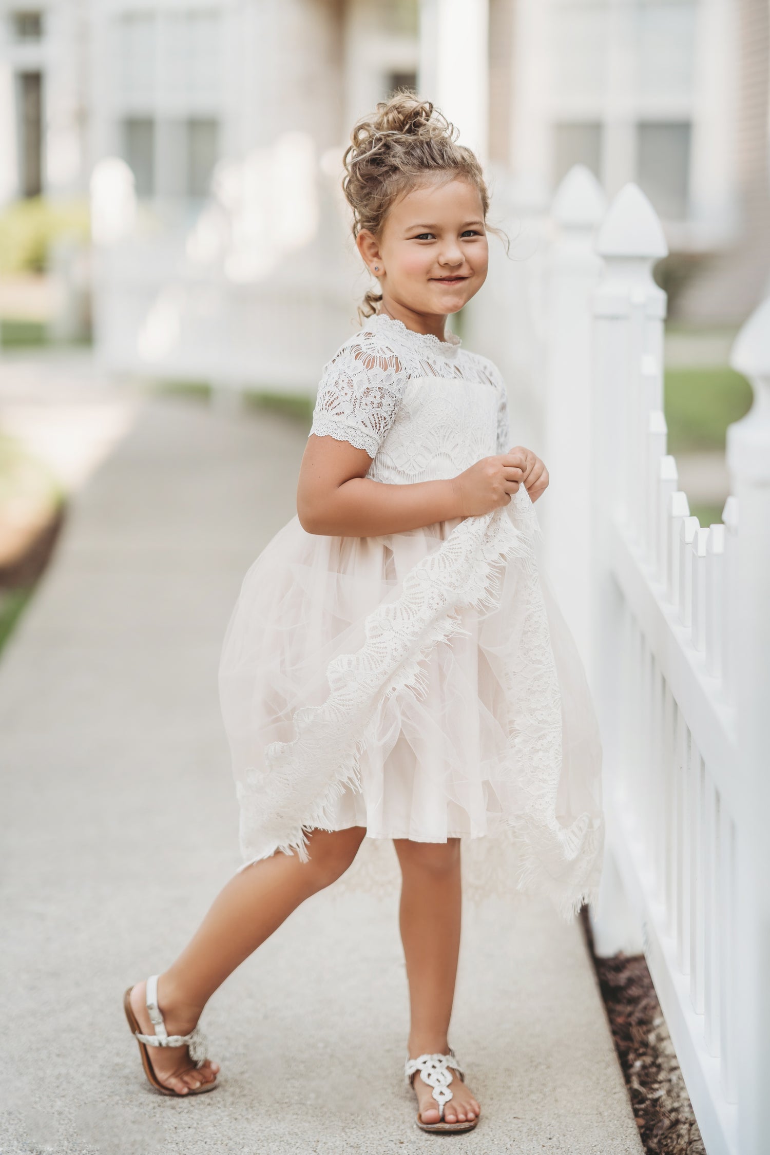 Victorian Day Gown in Ivory Only Little Once Victorian Day Gown in Ivory Only Little Once