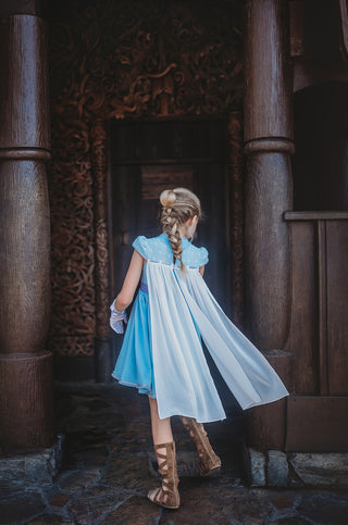 Ice Queen Dress and Cape Set Style B