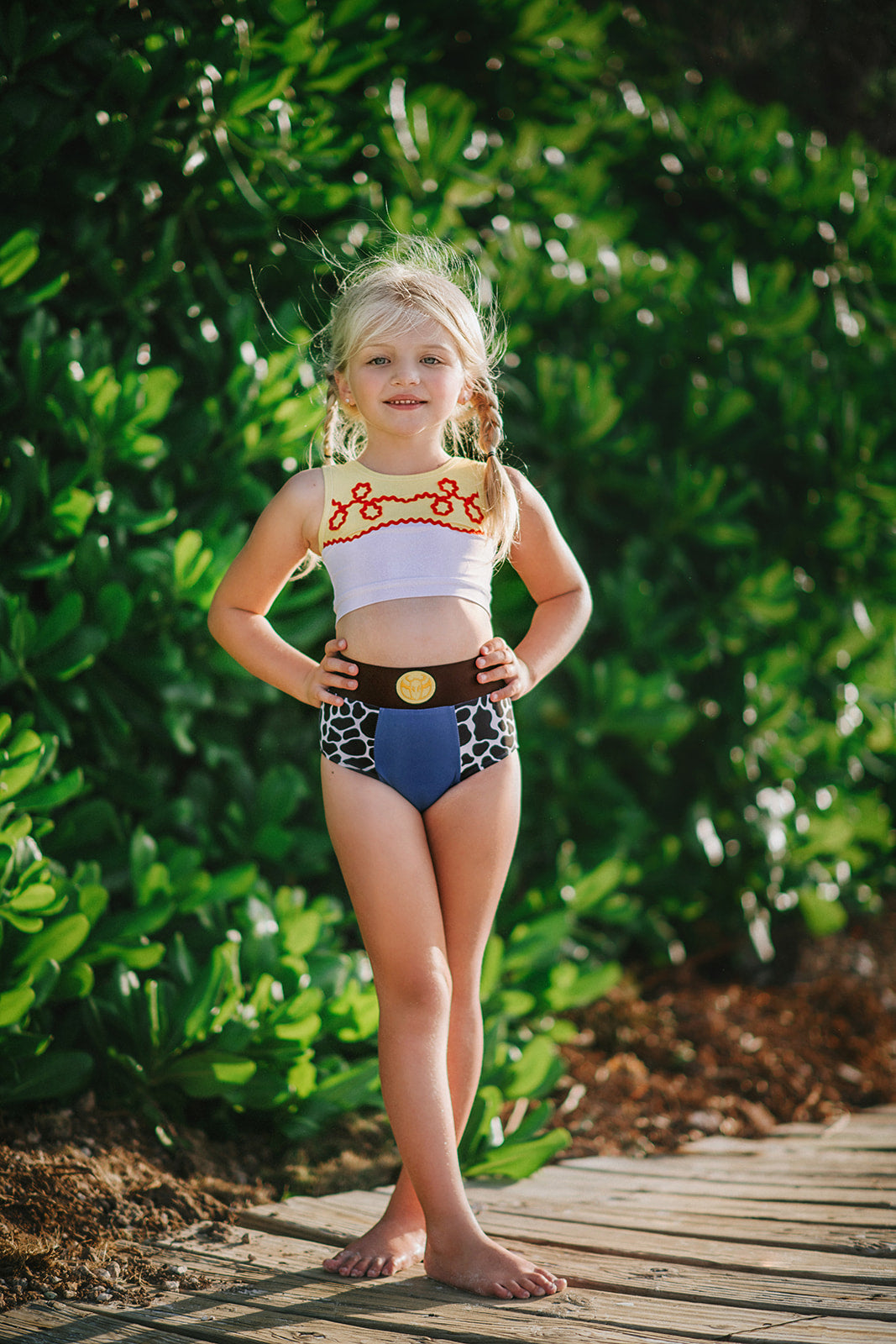 Young girl swimsuit