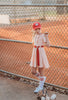 Vintage Girls Baseball Uniform Twirl Dress