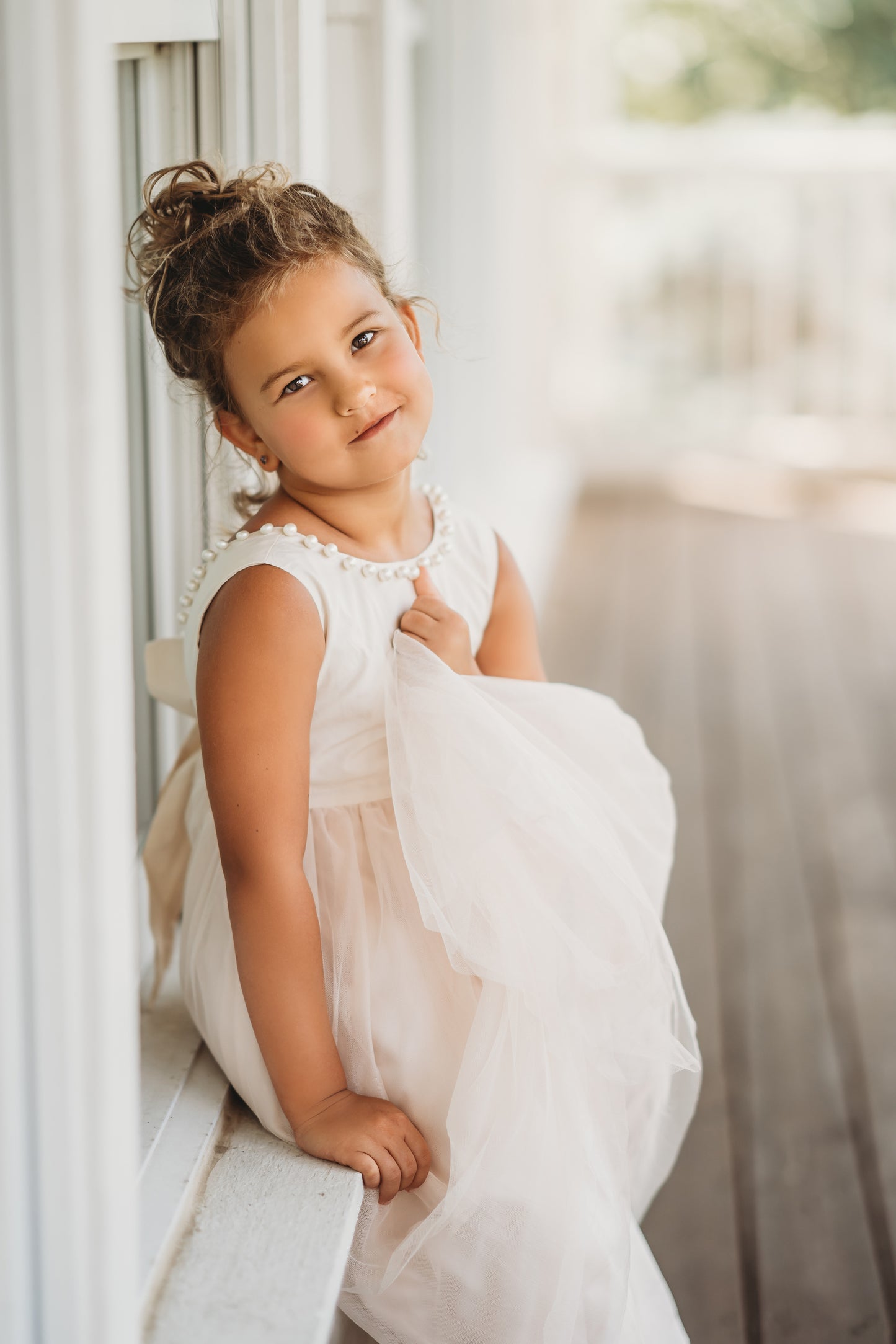 Pearl Accent gown in Antique Ivory Only Little Once Pearl Accent gown in Antique Ivory Only Little Once